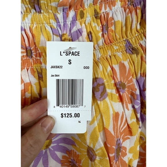 NWT L*Space Oopsie Daisy Jax Skirt SML retail: $125 - Picture 5 of 7